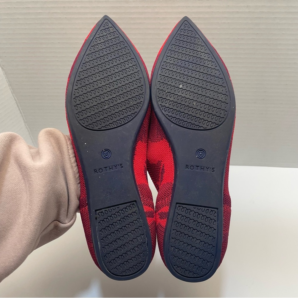 Rothy’s‎ Red Camo Flats The Point Retired Slip On Ballet Women Size 9.5 - Picture 10 of 10